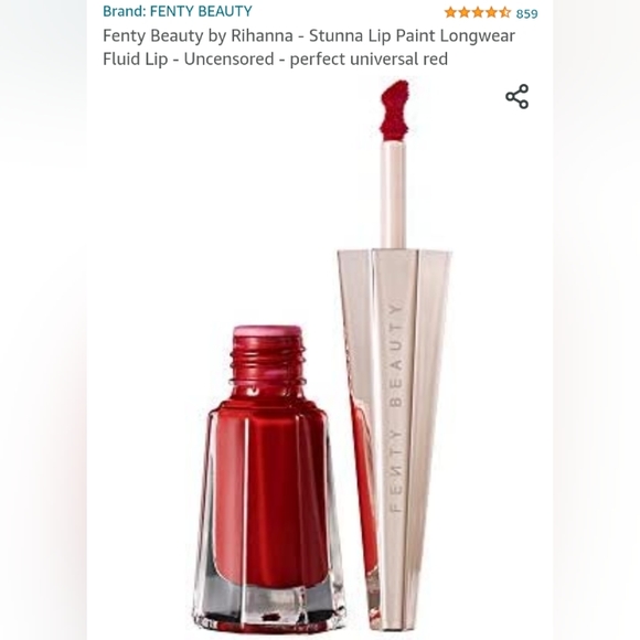 Fenty Beauty Gloss Bomb Heat in Hot Cherry 01 & Beauty Stunna Paint Uncensored - Picture 3 of 6